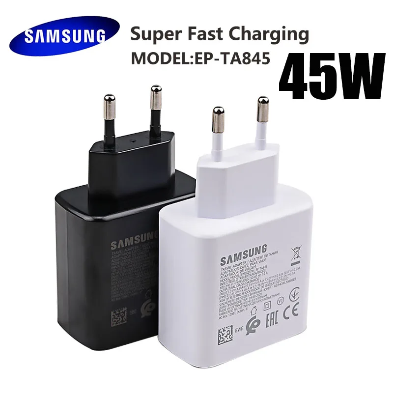 

Original SAMSUNG 45W USB-C Super Fast Charging Charger EP-TA845 for Samsung GALAXY Note 10 Plus Note10Plus 5G A91 Note10 +