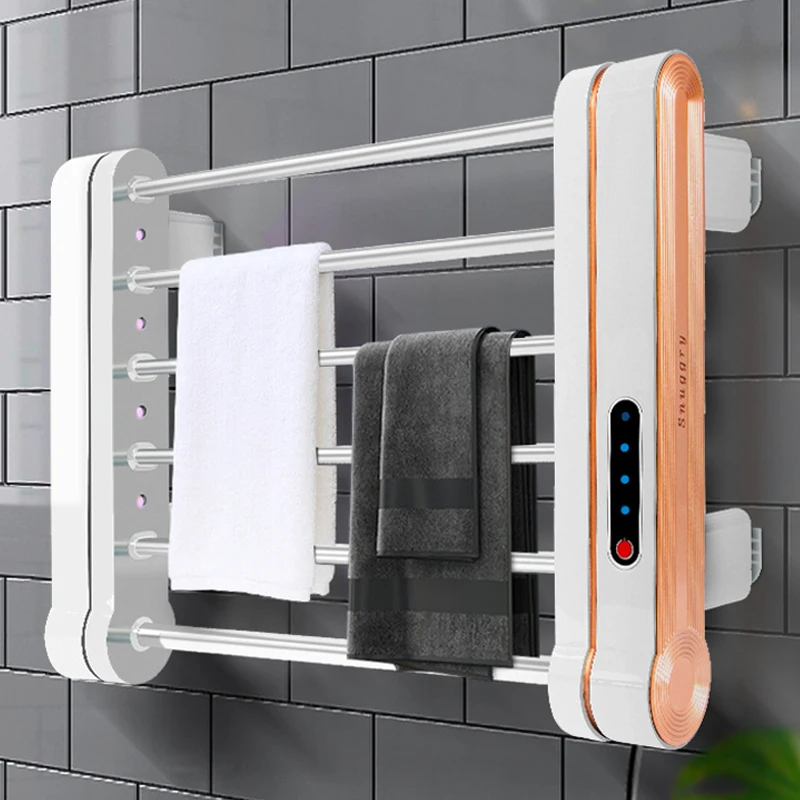 

Электрический радиатор с подогревом, автоматическая стойка, Нагреватель полотенец, умное полотенце с подогревом, лампа для полотенец для ванной, термостатический