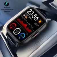 2022 smart watch men full touch blood oxygen temperature measurement music playback heart rate waterproof smartwatch for android