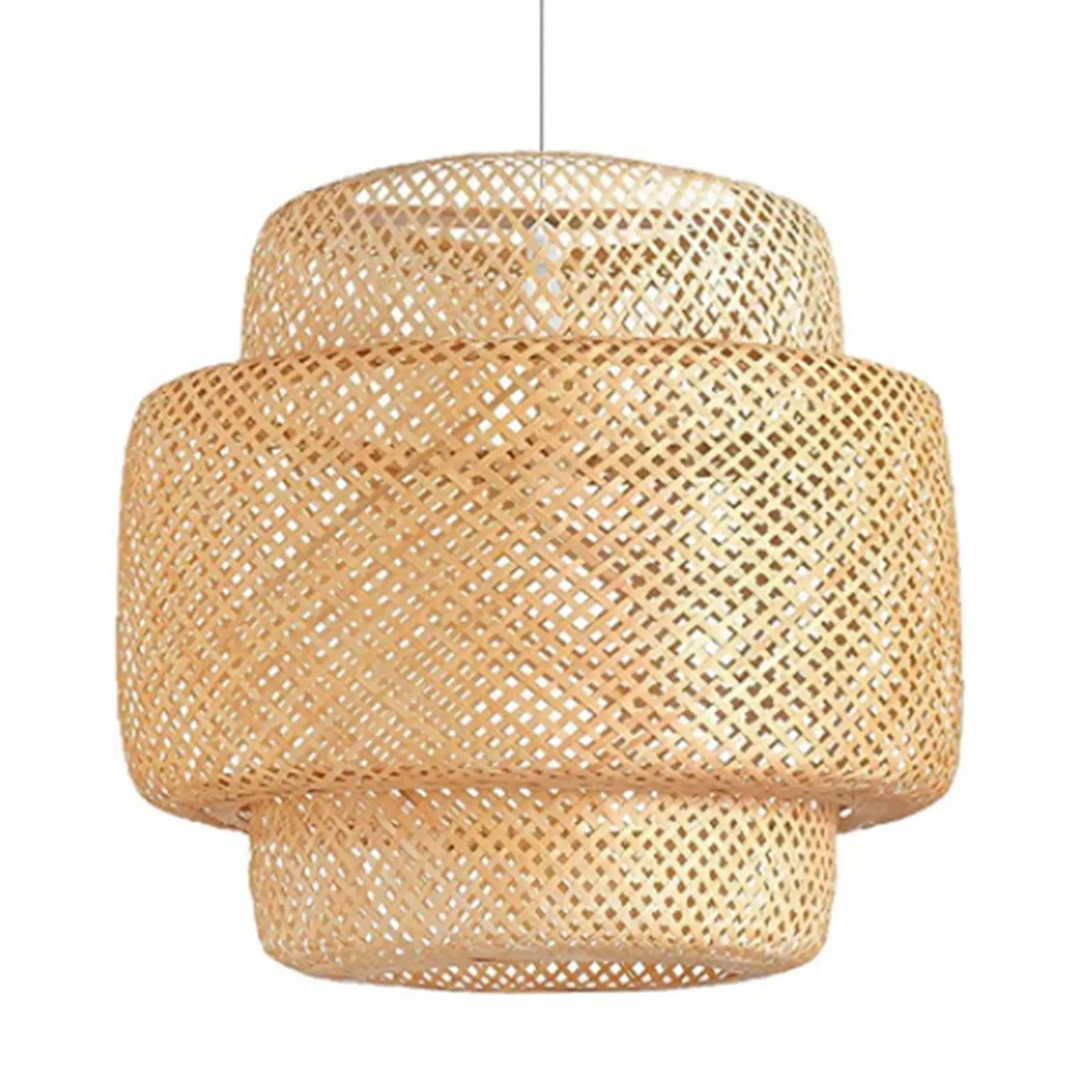 

Modern Bamboo Pendant Light Rattan Lights Fixture Bamboo Wicker Chandelier Basket Light Fixture Ceiling Hanging Lamp