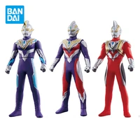 bandai original ultraman anime figure ultraman tiga action figure toys for boys girls kids gifts collectible model ornaments