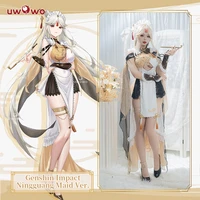 pre sale uwowo maid ningguang cosplay game genshin impact cosplay fanart ningguang maid costume sexy ver cosplay costume