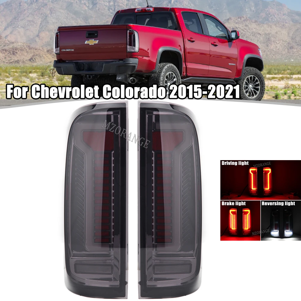 

1 Pair LED Tail Lights for Chevrolet Colorado 2015 2016 2017 2018 2019 2020 2021 Rear Brake Turn Signal Fog Lamp Car Accessories