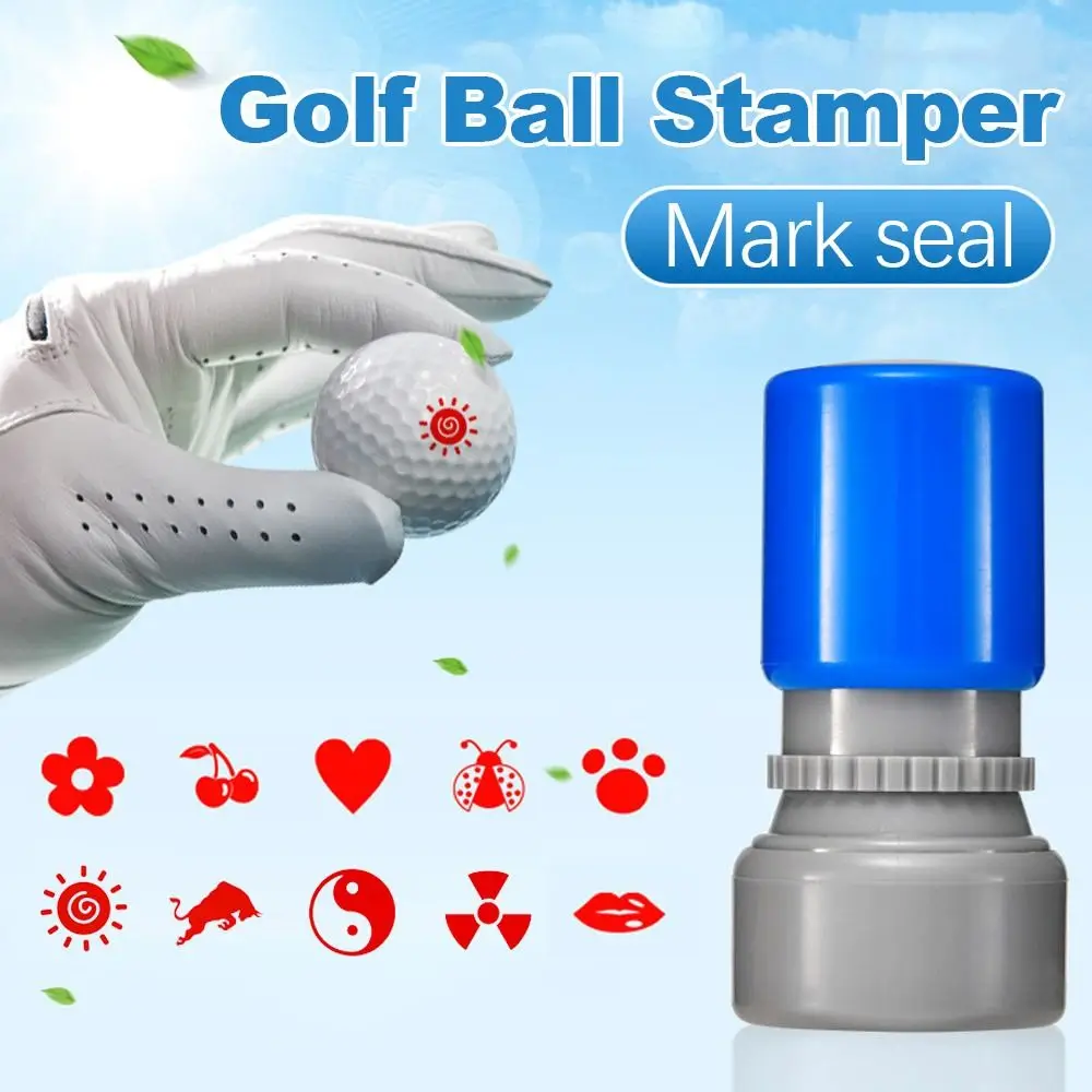 

1PC Portable Golf Ball Stamper Stamp Marker Impression Seal Quick-dry Golf Accessories Symbol