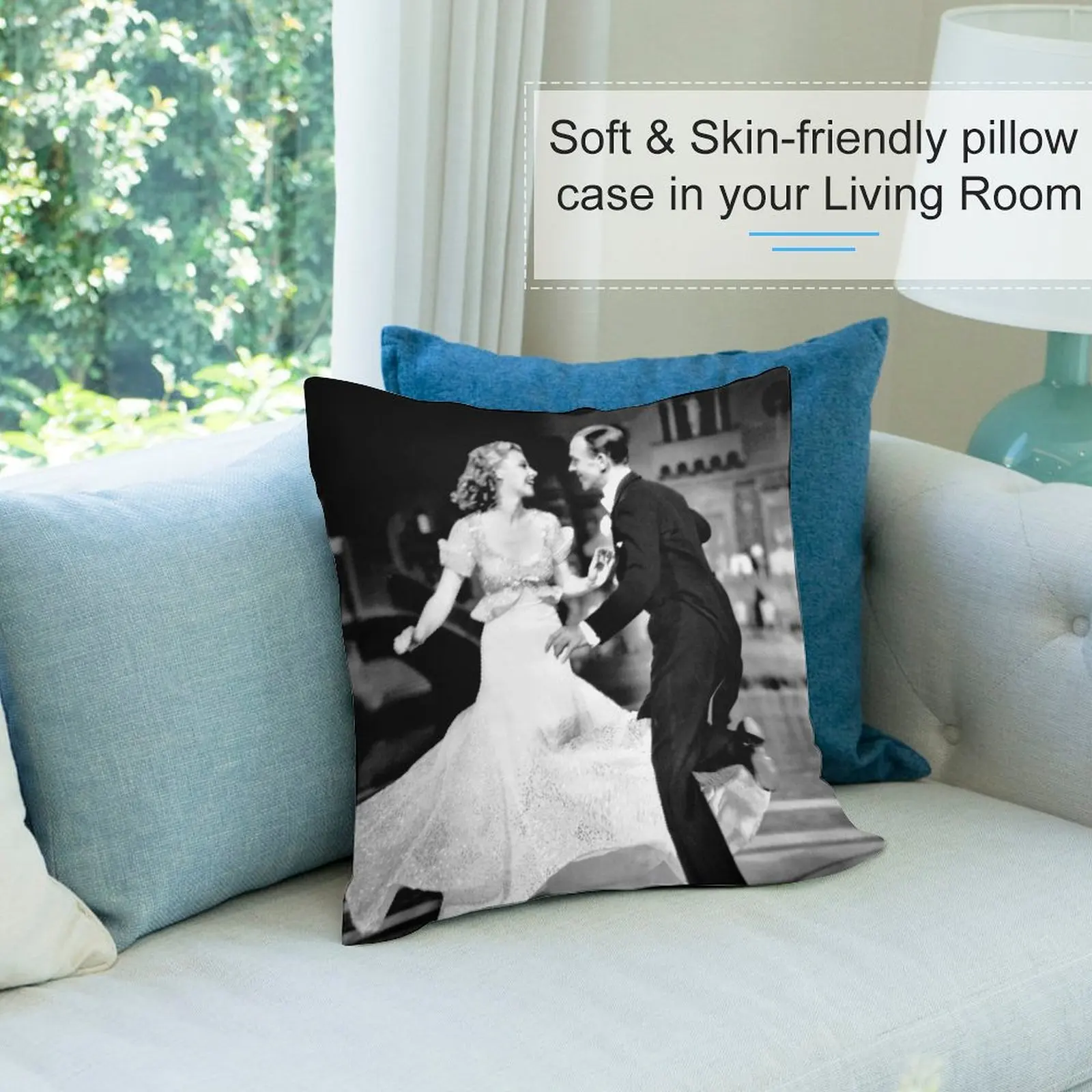 Диванная подушка Ginger Rogers и Fred Astaire наволочки для гостиной с мраморным рисунком