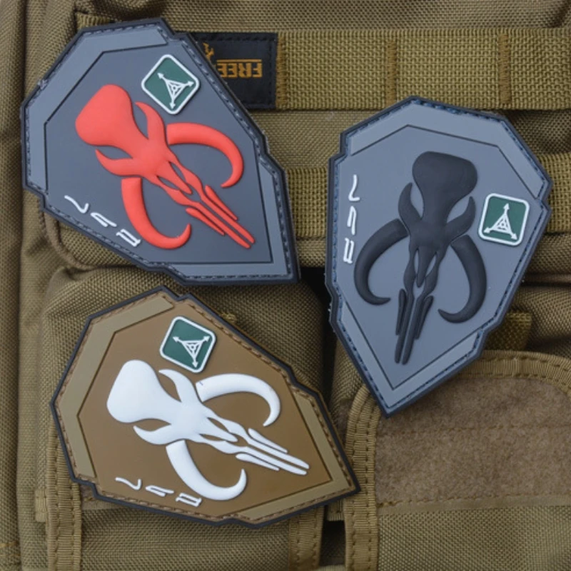 

Bounty Hunter PVC Patch Tactical Morale Badges Military Patches for Clothing Backpack Hat Decoration Sticker Hook and Loop Patch