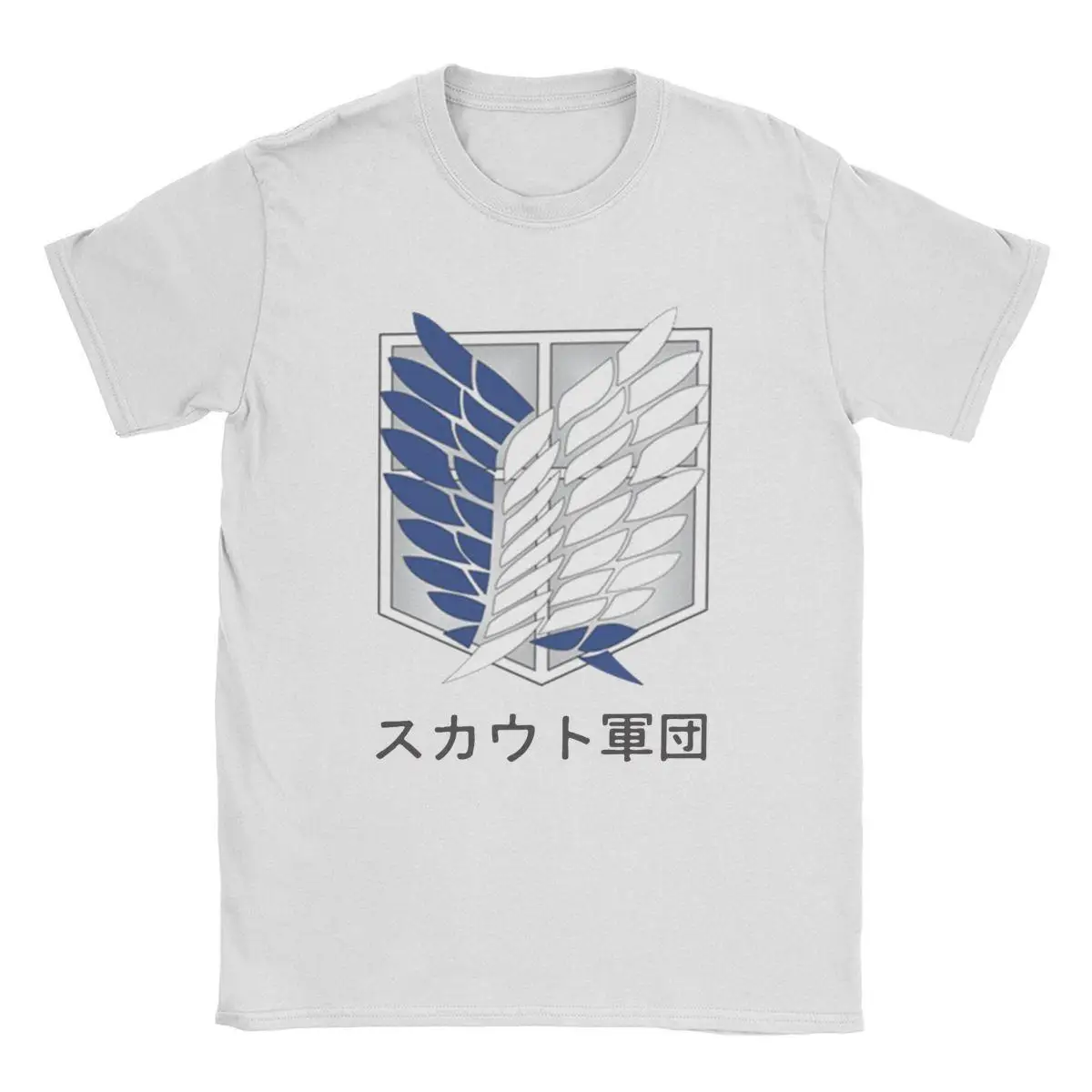 Men Attack On Titan T Shirt Shingeki No Kyojin Logo SNK 100% Cotton Clothing Amazing Short Sleeve Crewneck Tees Gift T-Shirts