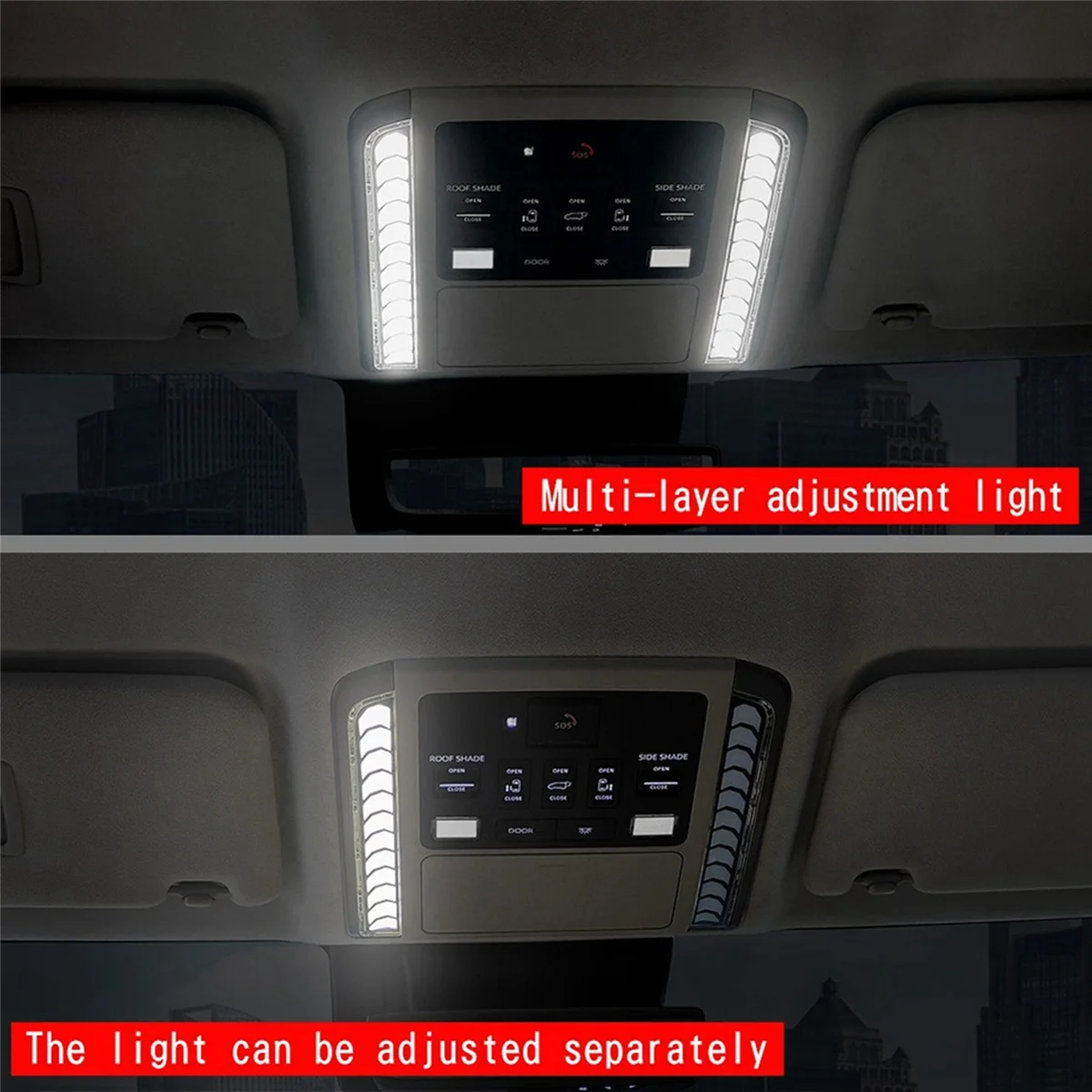 Для Alphard/VELLFIRE 40 Series 2023 + автомобильная передняя лампа для чтения освещающая с