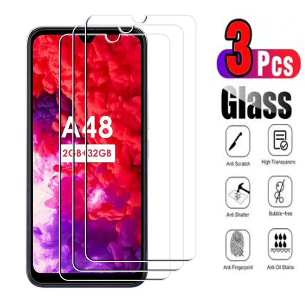 

3Pcs Protection Glass For Itel Vision 1 Pro A16 Plus A46 A17 A23 Pro A26 A47 A25 A48 P36 Tempered Screen Protective Cover Film