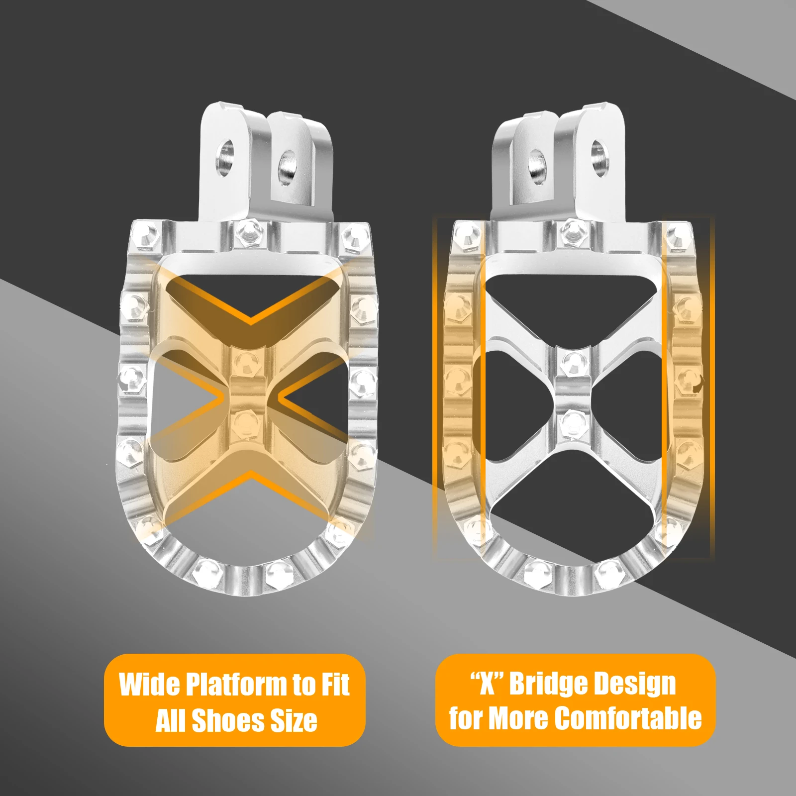 Колышки для ног мотоцикла Goldfire M8 колышки в стиле MX Harley Softail Slim FLSL 107/Lower Rider FXLR 107/Street