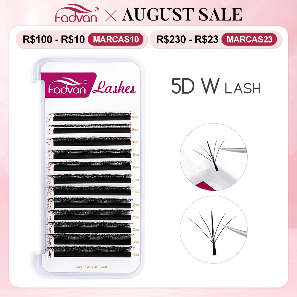 Fadvan новое обновление 5D W ресницы 0,07 C/D W наращивание ресниц