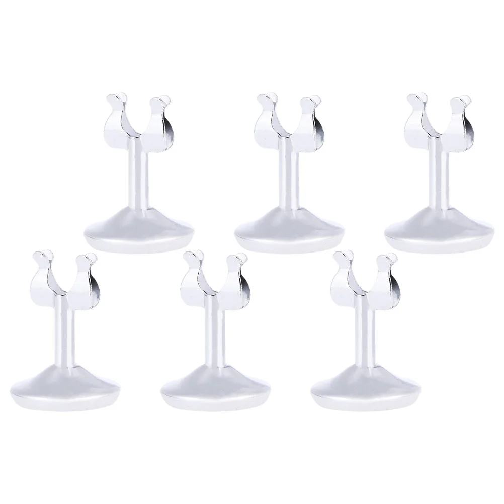 

6Pcs Stainless Number Stands Multi-function Holders U-shaped Number Holders