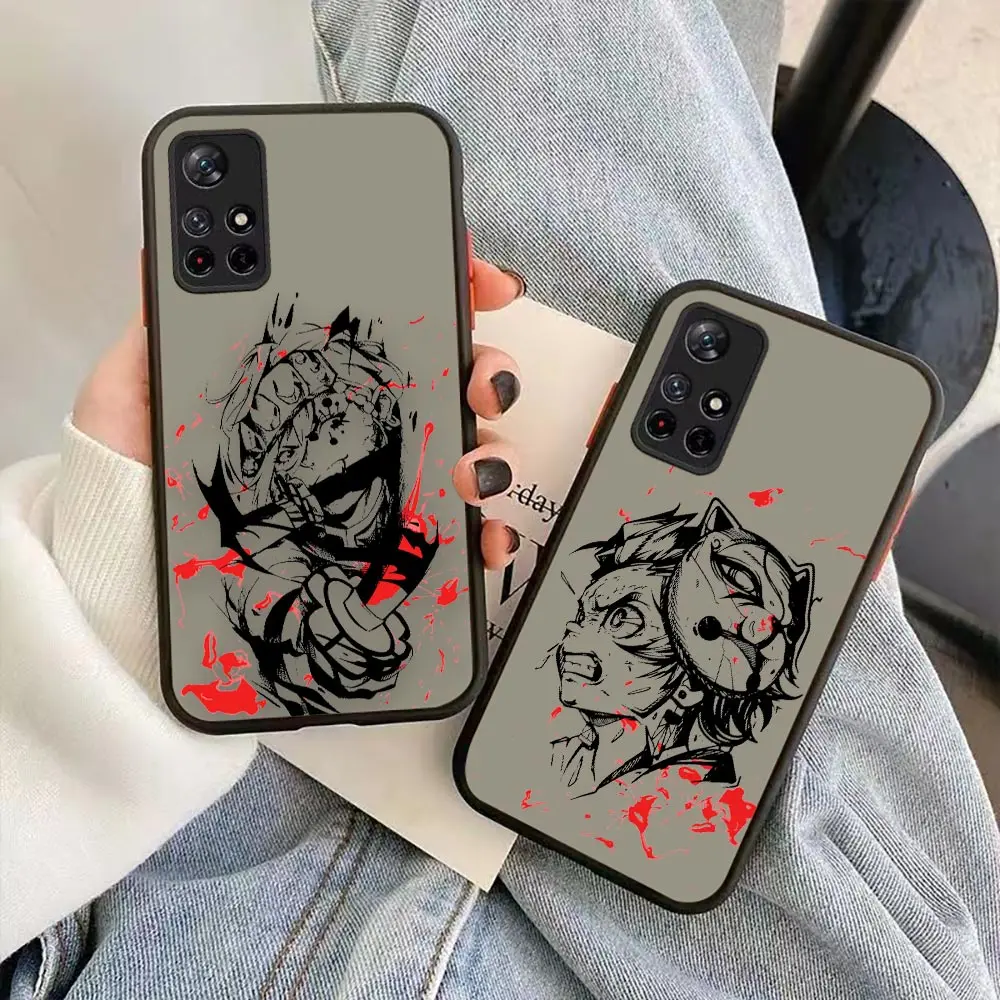 

Demon Slayer Kimetsu No Yaiba Shockproof Phone Case For Redmi NOTE 11 4G 10 5G 9 9T 9S 8 7 6 5 APRIME 4 3 2 K20 K30 K40 PRO Case