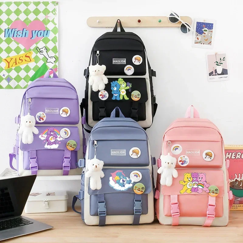 Care Bears новый холщовый рюкзак женская корейская версия большой вместительный