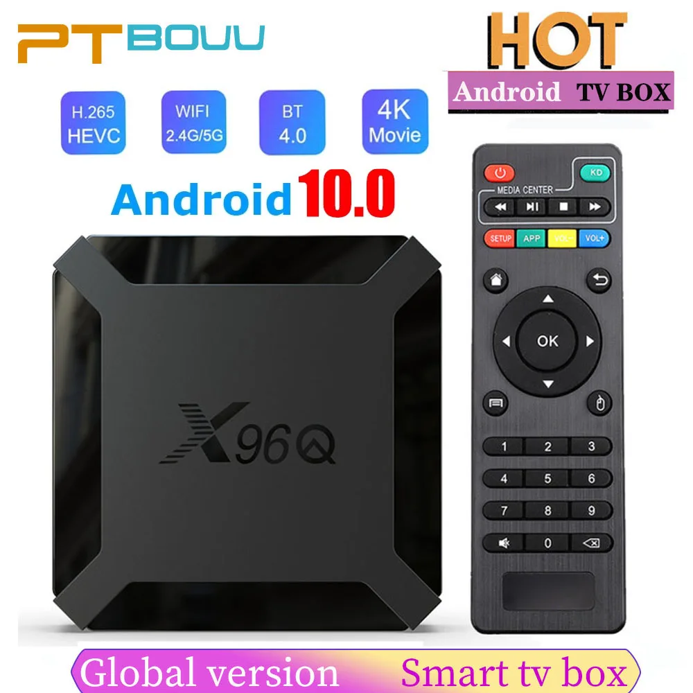 X96Q Android Smart TV Box 10.0 Allwinner H313 Quad Core ARM Cortex A53 X96 Q Set Top Support 4K 3D Media Player |