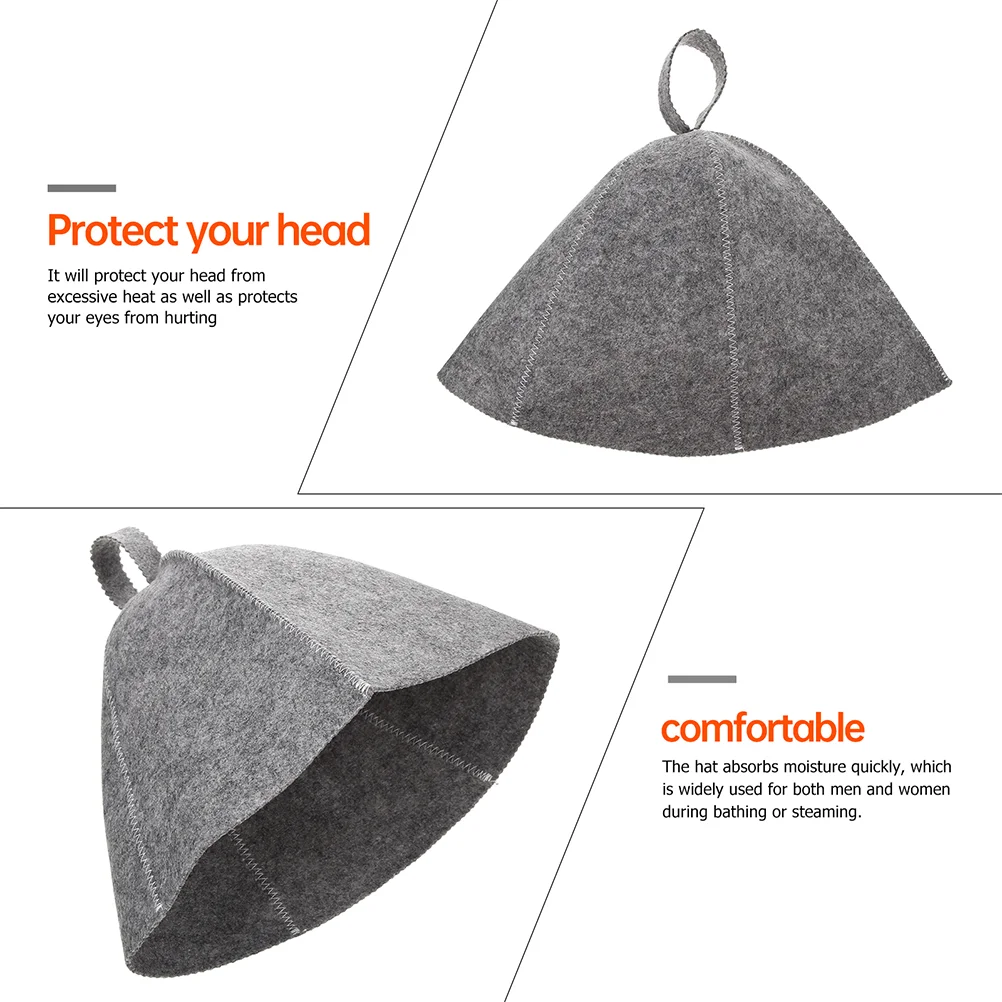 2 шт. фетровая шапочка для сауны душа шапочки с косой защита волос купания мисс