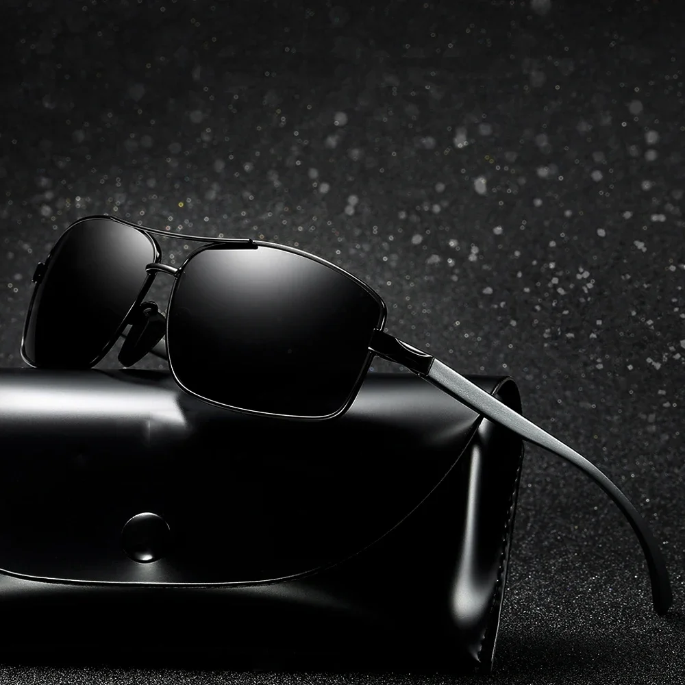 Высококачественные прямоугольные водительские солнцезащитные очки-авиаторы