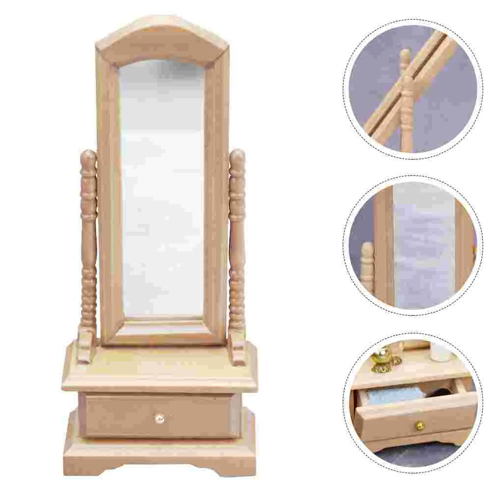 

1PCS Miniature Exquisite Decoration Dressing Mirror Model for Children