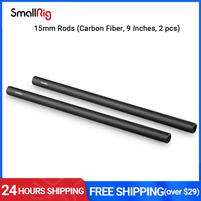 

Стержни из углеродного волокна SmallRig 15 мм, 9 дюймов, 2 шт.