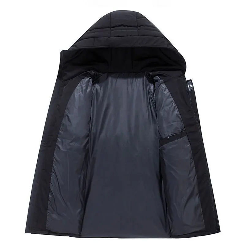 Short Down Coat Men Winter 2022 New Solid Color Hooded Jacket Down Jacket