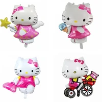 takara tomy hello kitty foil balloons baby shower globos set kids cartoon cat birthday party decorations supplies holiday gifts