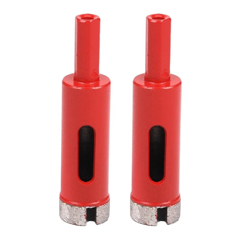 

TOP 2X Diamond Marble Granite Drill Core Bit 20Mm Cutting Dia Hole Saw Cutter Red