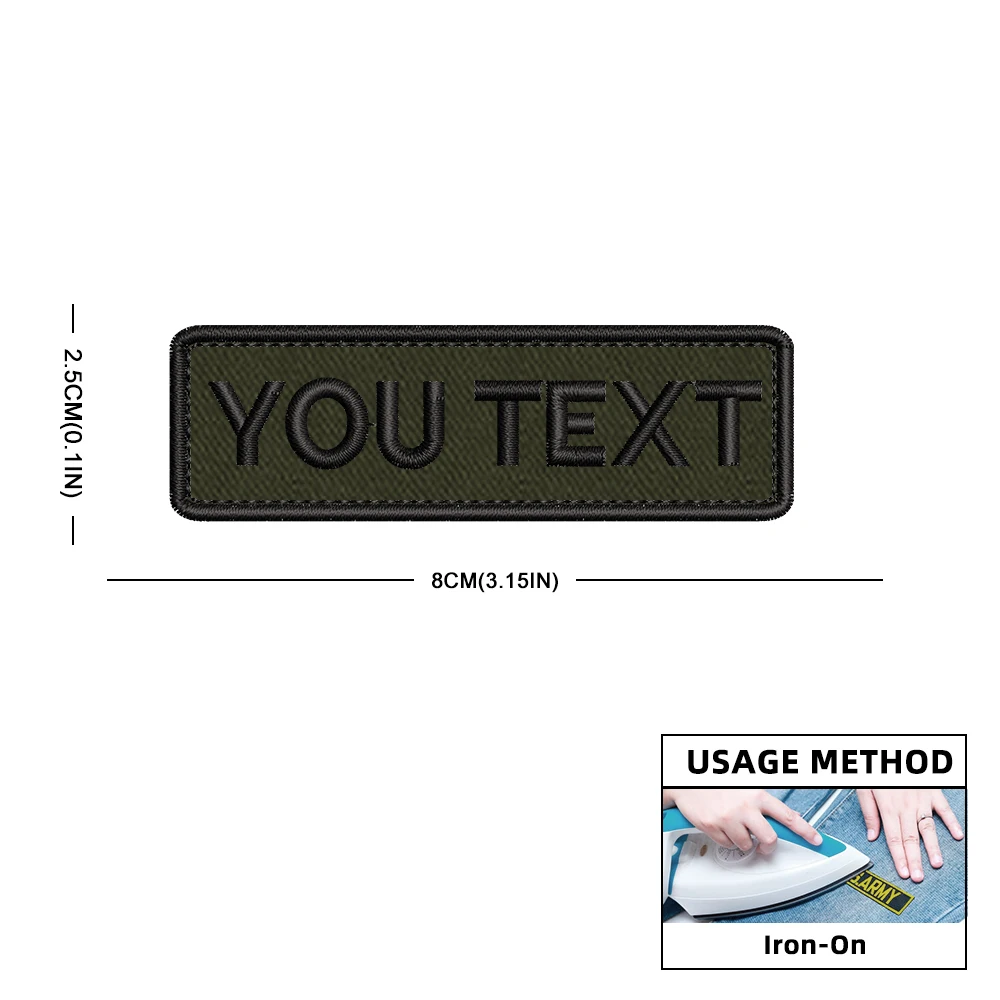 Индивидуальные персонализированные нашивки с номером и именем на заказ в