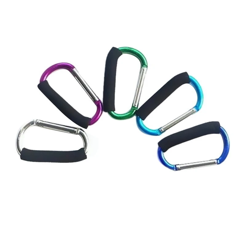 

Hot 5 Piece 140X12mm Clip Big Large Carabiner Hand Hook Carry For Roller Skate Shoes Ski Snow Boots Random Color