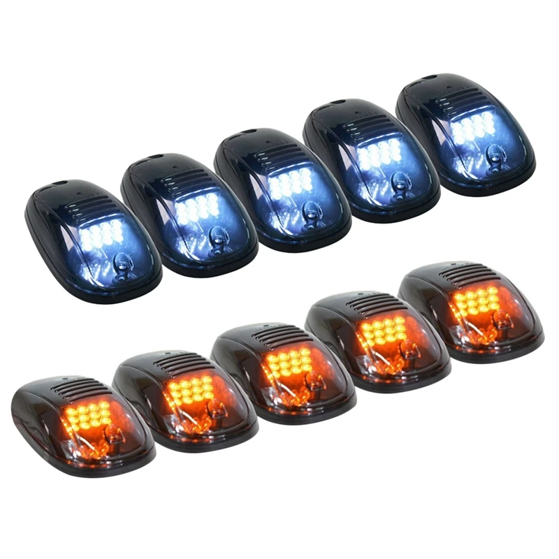 

5PCS Car Dome Light Exterior 12LED Roof Light Top Warning Lamp for F-150 Ranger T6 T7 XTL Dodge RAM