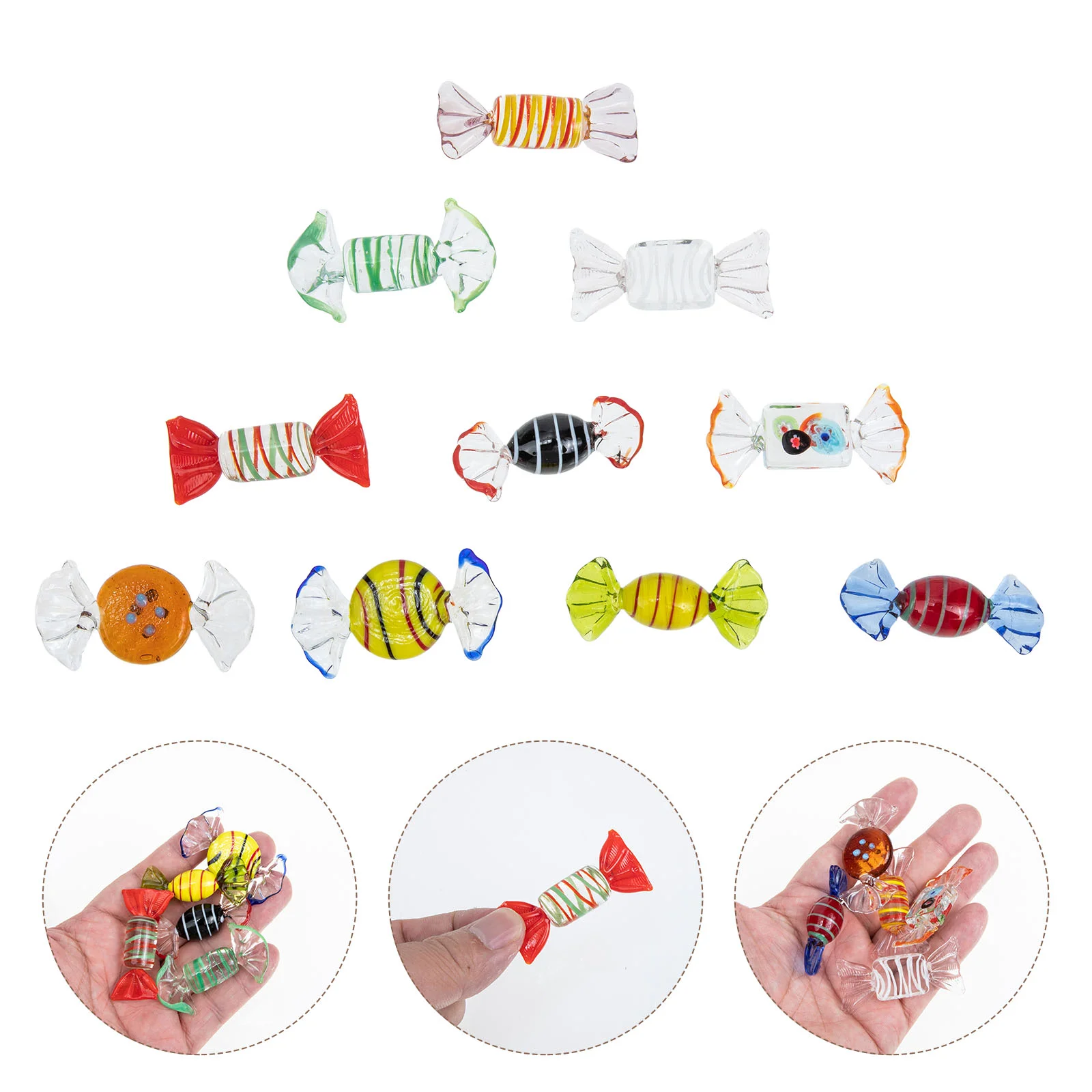 

Candy Glassornament Party Decoration Christmas Crystal Decorations Desktop Wedding Home Table Scatter Ornaments Filler Favors