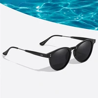 vintage polarized round sunglasses for men women tr90 soft frame tac lens uv400 protection shades brand designer oculos de sol