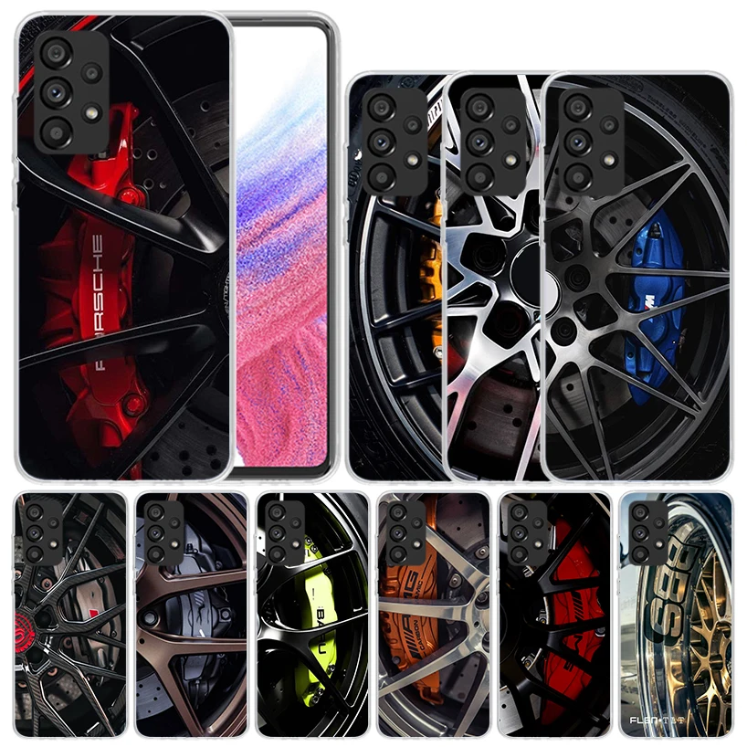 

Sports Car Wheel Tire Speed Soft Cover for Samsung Galaxy A52 A53 A54 A12 A13 A14 Phone Case A32 A33 A34 A22 A23 A24 A04S A03S A