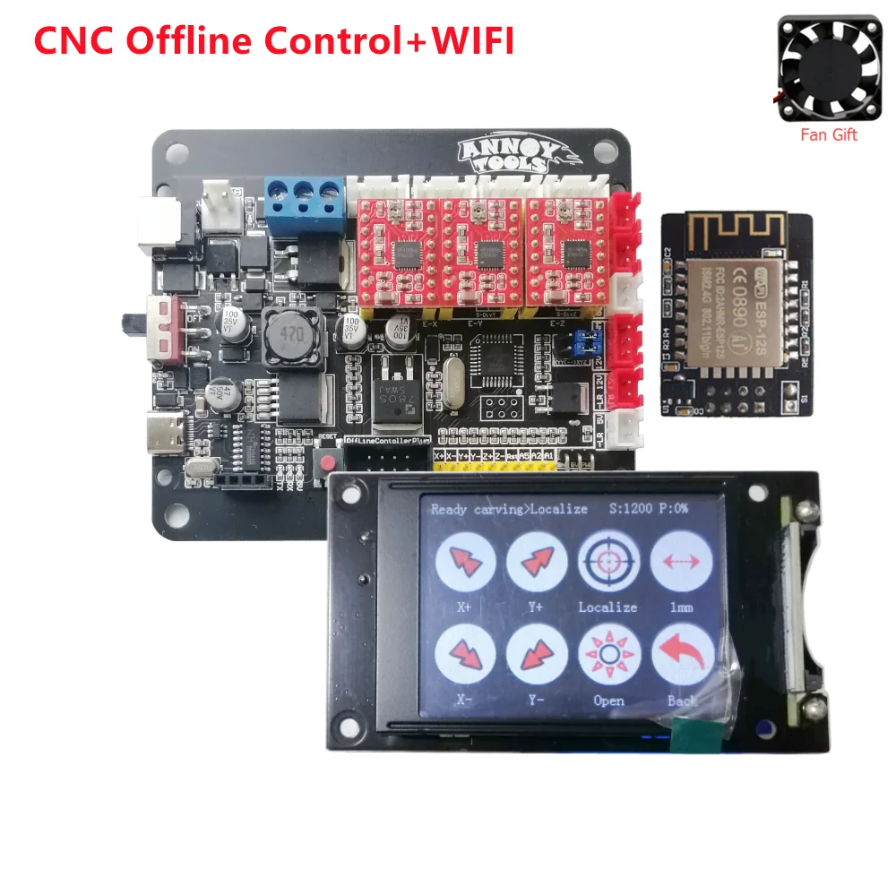 

GRBL 1.1 OFFLINE display touch screen monitor MKS DLC v2.1 control plate CNC card CNC3018 pro upgrade parts AnnoyTools board