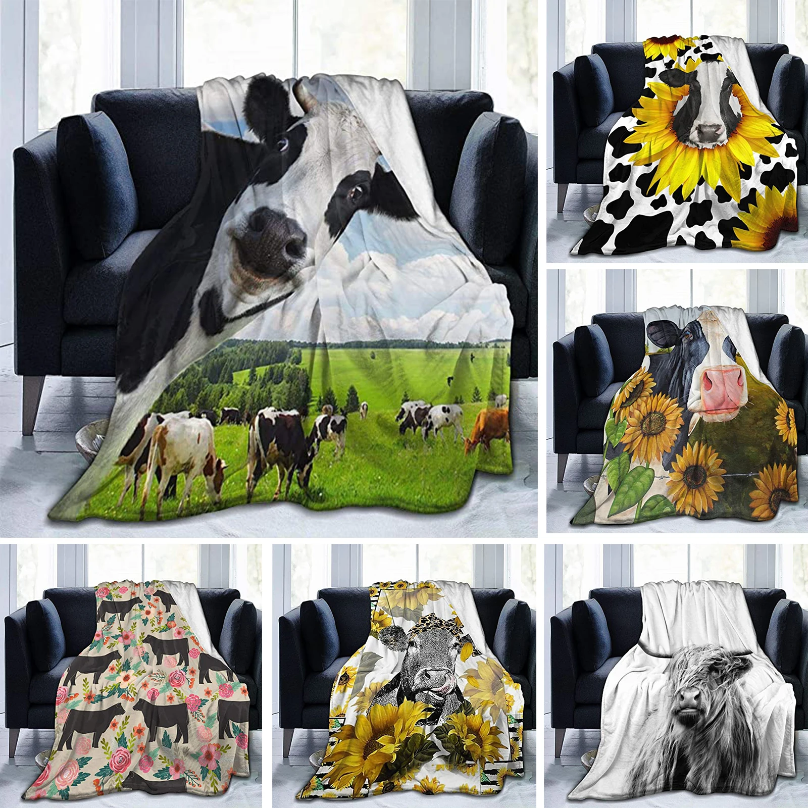 

Ультрамягкое Фланелевое коричневое одеяло в форме коровы Highland с изображением крупного рогатого скота, сельского фермерского хозяйства, вс...