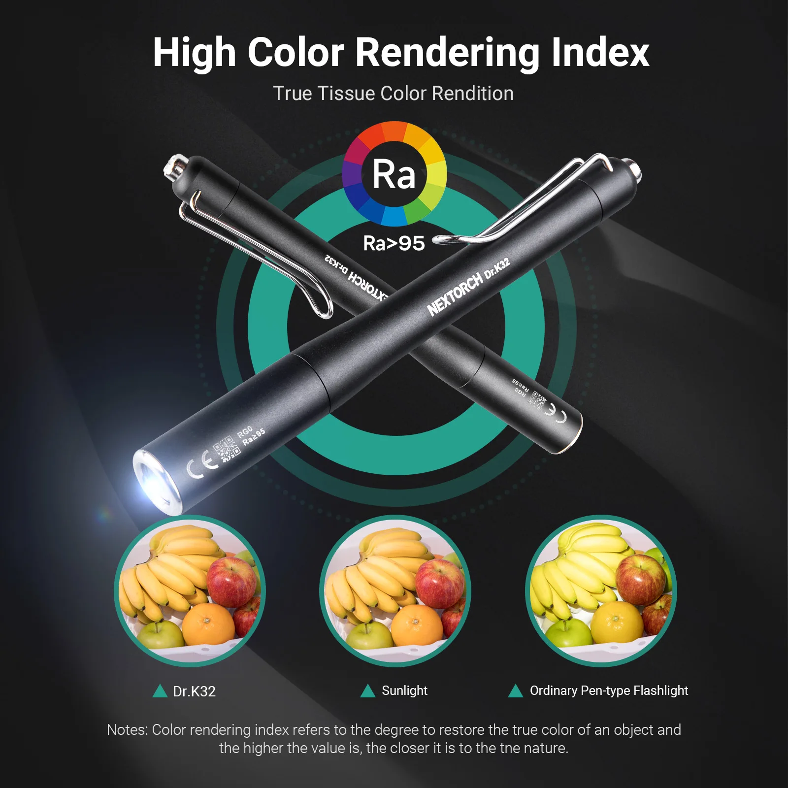 Фото NEXTORCH Dr. K32 Двойной источник света Профессиональный медицинский фонарик-ручка Перезаряжаемый фонарик для медицинского осмотра RG0 Без вреда для глаз №3