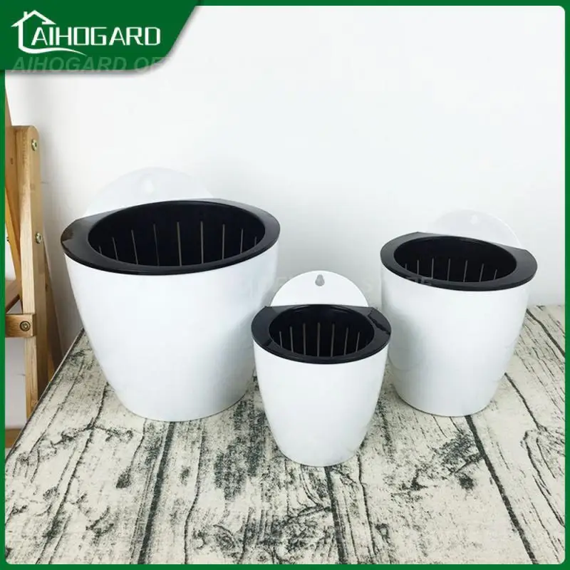 

Пластиковый цветочный горшок для растений, настенный автоматический цветочный горшок с водной фотографией, цветочный горшок S/m/l