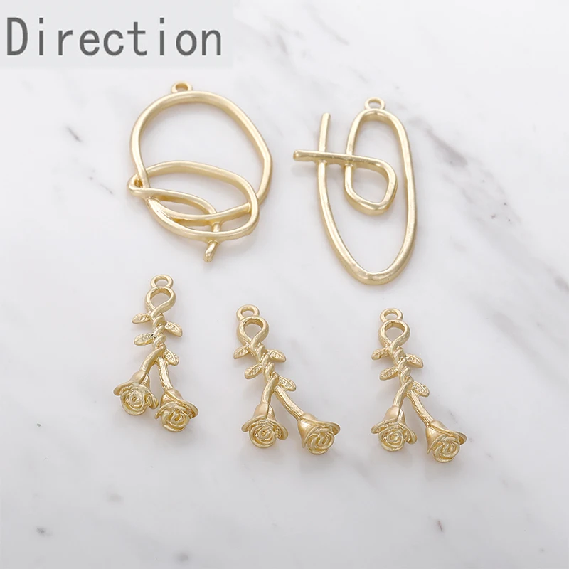 

Материал сплава: золотистые розы, необычные серьги-подвески «сделай сам» из искусственного материала, аксессуары для сережек