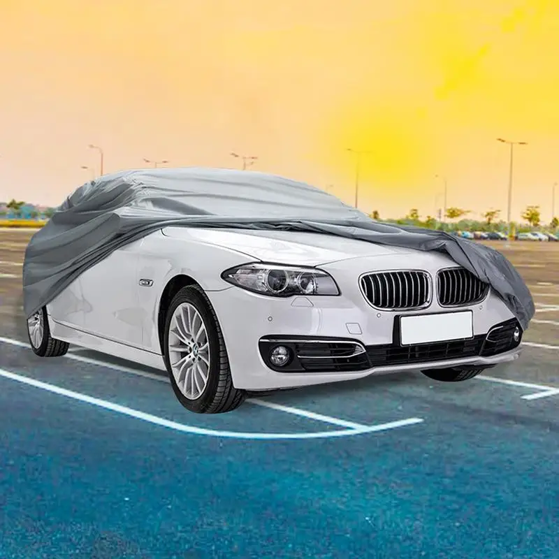 

Car Protection Cover Rain Frost Snow Dust Waterproof Protection Exterior Car Protector Covers Anti UV Outdoor Sun Reflective