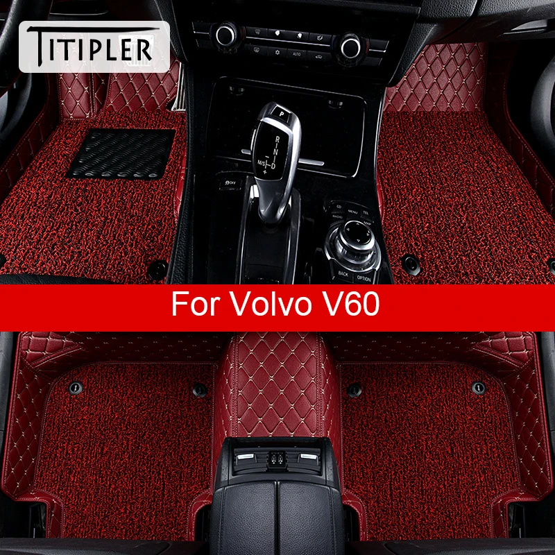 

Автомобильные коврики для Volvo V60 Foot Coche, аксессуары для автомобиля