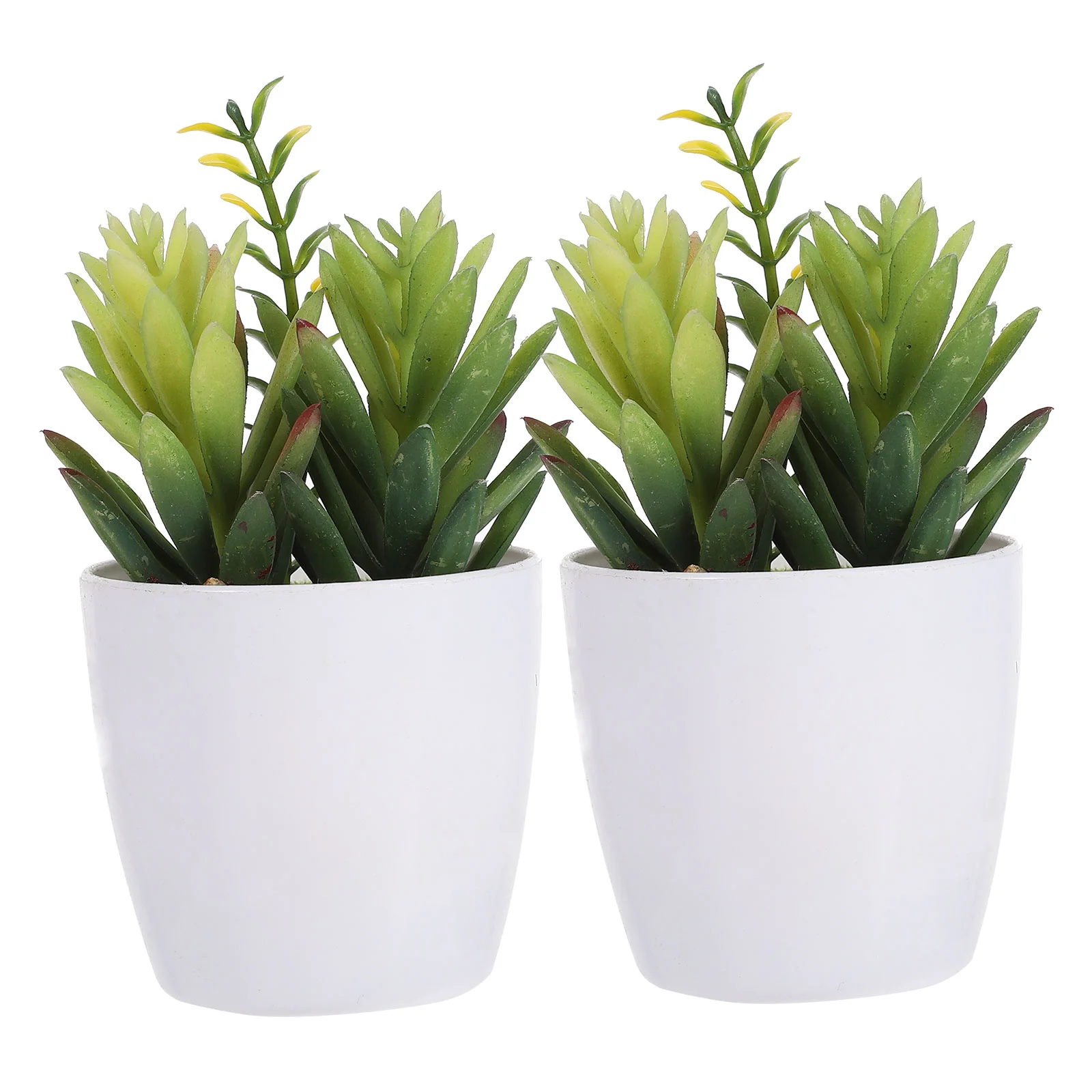 

Potted Fake Artificial Succulent Decor Faux Green Realistic Bedroom Shelf Bathroom Lifelike Shrubs Mini Decorations Succulents