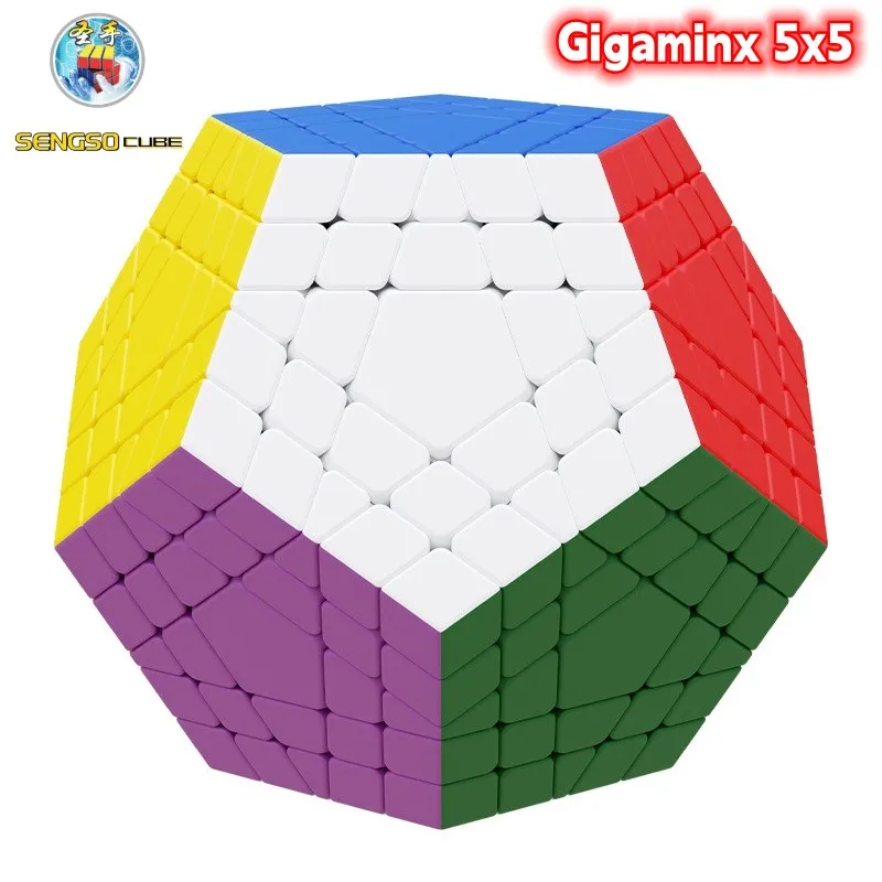 2023 Sengso Gigaminx 5x5 магический куб без наклеек Dodecahedron скоростной пазл 12-сторонний Megaminx 5x5x5 Cubo Magico Rubix Shengshou игрушка