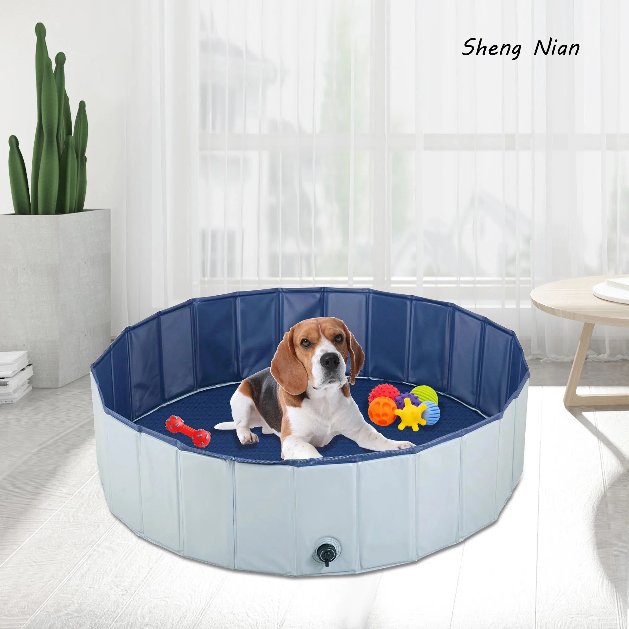 

Foldable Pet Dog House Bath Pool Collapsible Dog Bathing Tub Summer Protable Indoor Outdoor Kid Cat Dog Interactive Toys