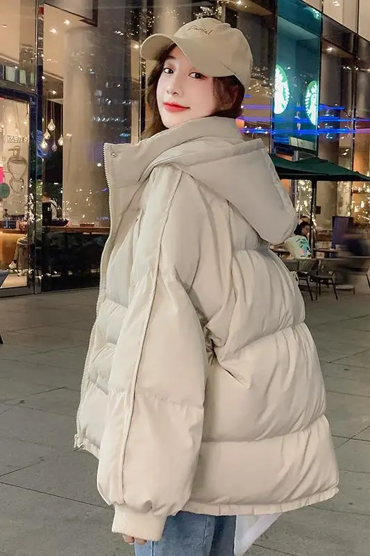 Bread coat Short down cotton coat Women's loose autumn and winter coat cotton jacket