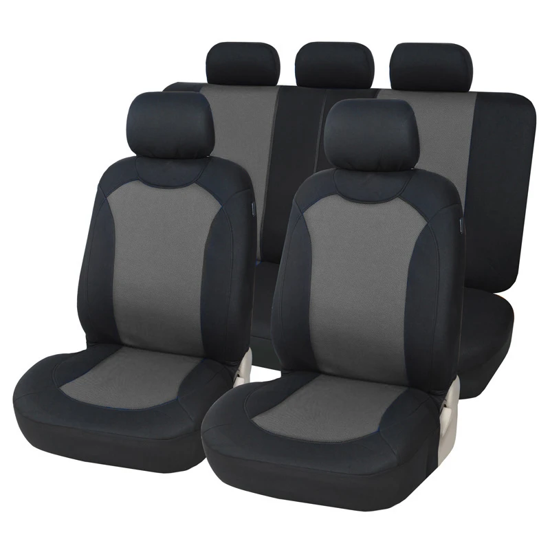 

QX.COM Full Coverage Flax Fiber Auto Seats Covers Linen Breathable Car Seat Cover For Toyota Rav4 Venza Verso Wish Yaris 2 3