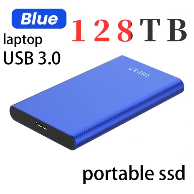 2024 NEW  128TB Portable SSD USB 3.0 HDD 16TB High-speed External Hard Drive Mass Storage Mobile Hard Disks For Laptop/Android