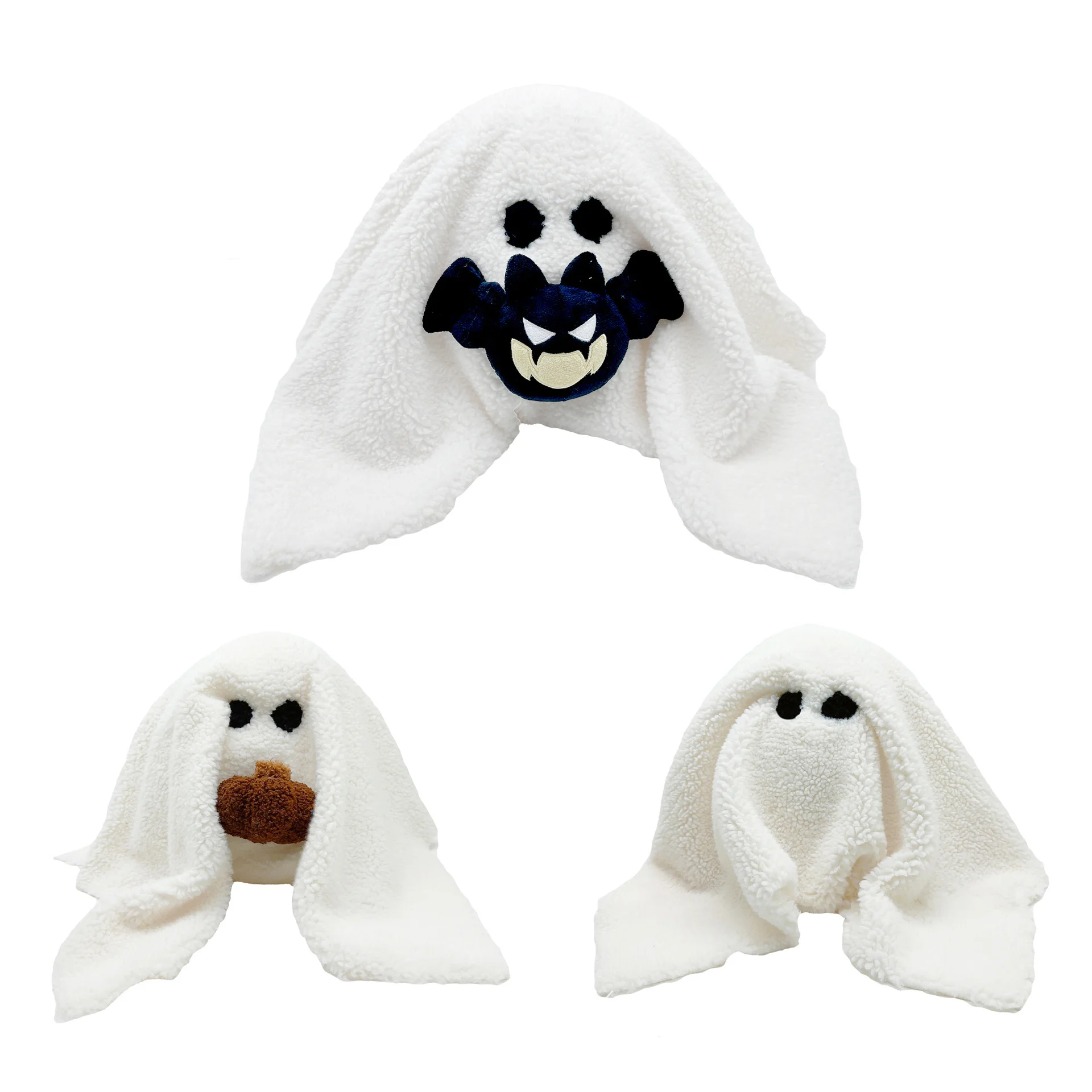 

Pumpkin Ghost Shape Short Plush Pillow Dolls 25cm PP Cotton Soft Filling Two Styles Available Halloween Cartoon Cute Decoratives