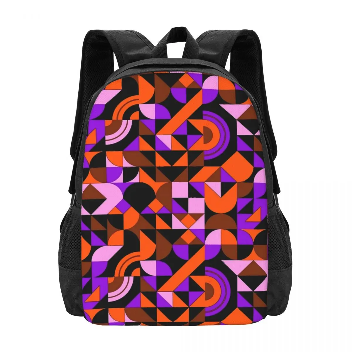 

Рюкзак с абстрактным геометрическим принтом, красочные рюкзаки для кемпинга, высококачественные прочные школьные ранцы для мальчиков, забавный рюкзак