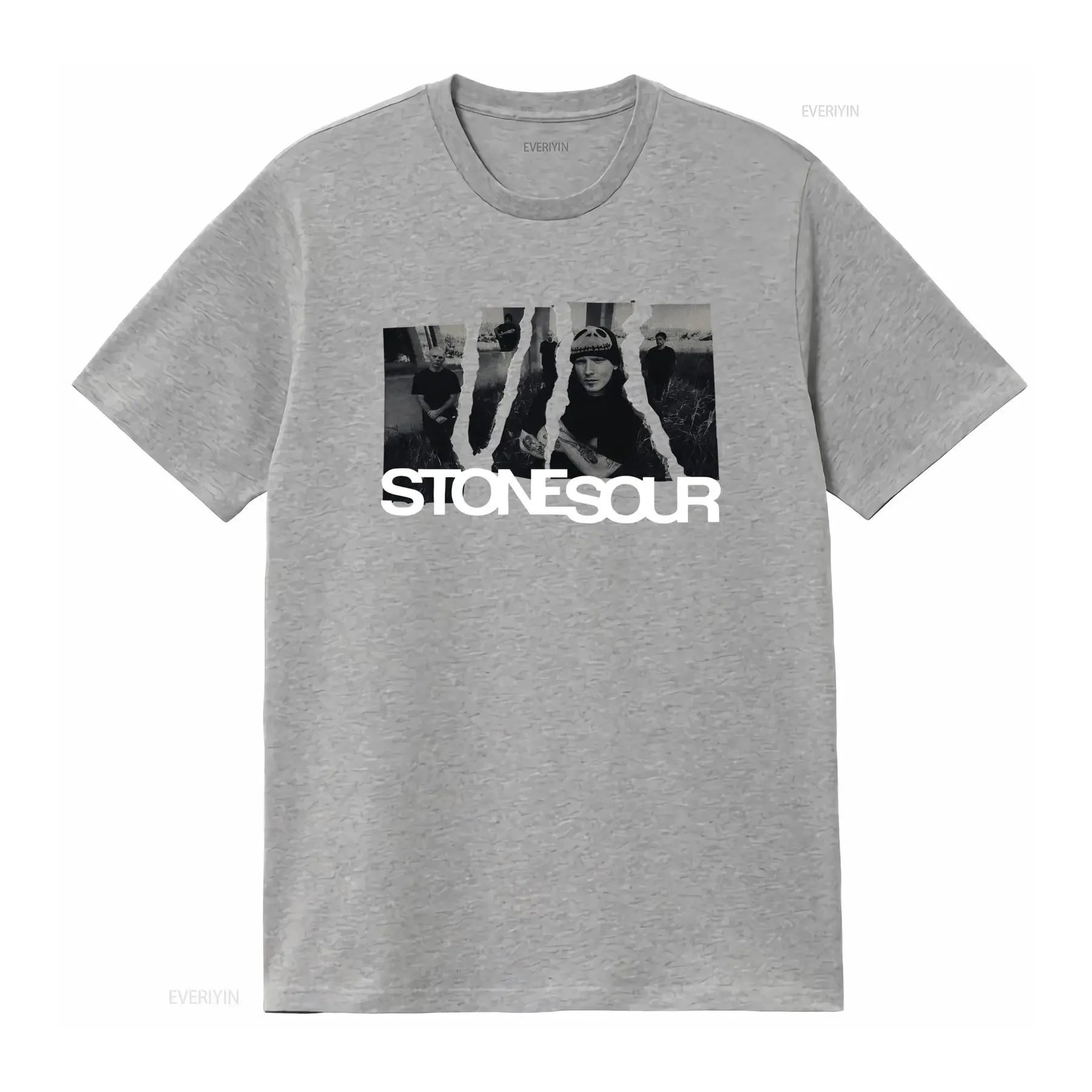 Фото Винтажная футболка Stone Sour Band 2000-х годов, размер XL, для фанатов рок-музыки, винтажная, с эффектом потертости, унисекс, дизайнерская одежда, повседневная, с небольшим графическим принтом №3