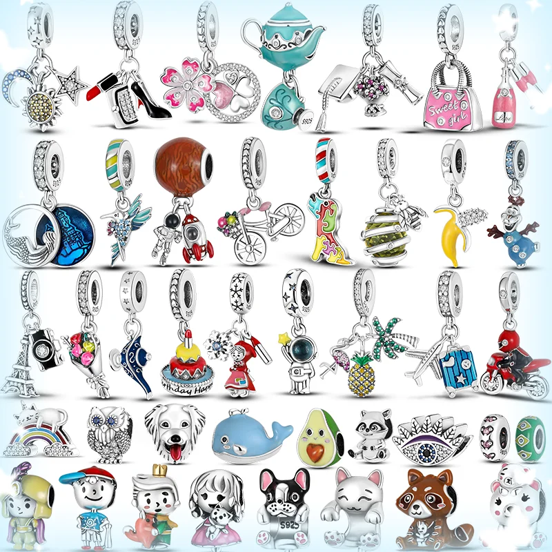 

Fits Original Pandora Bracelet Necklace 925 Sterling Silver November Enamel New Charms Beads Pendant Series Women Fine Jewelry