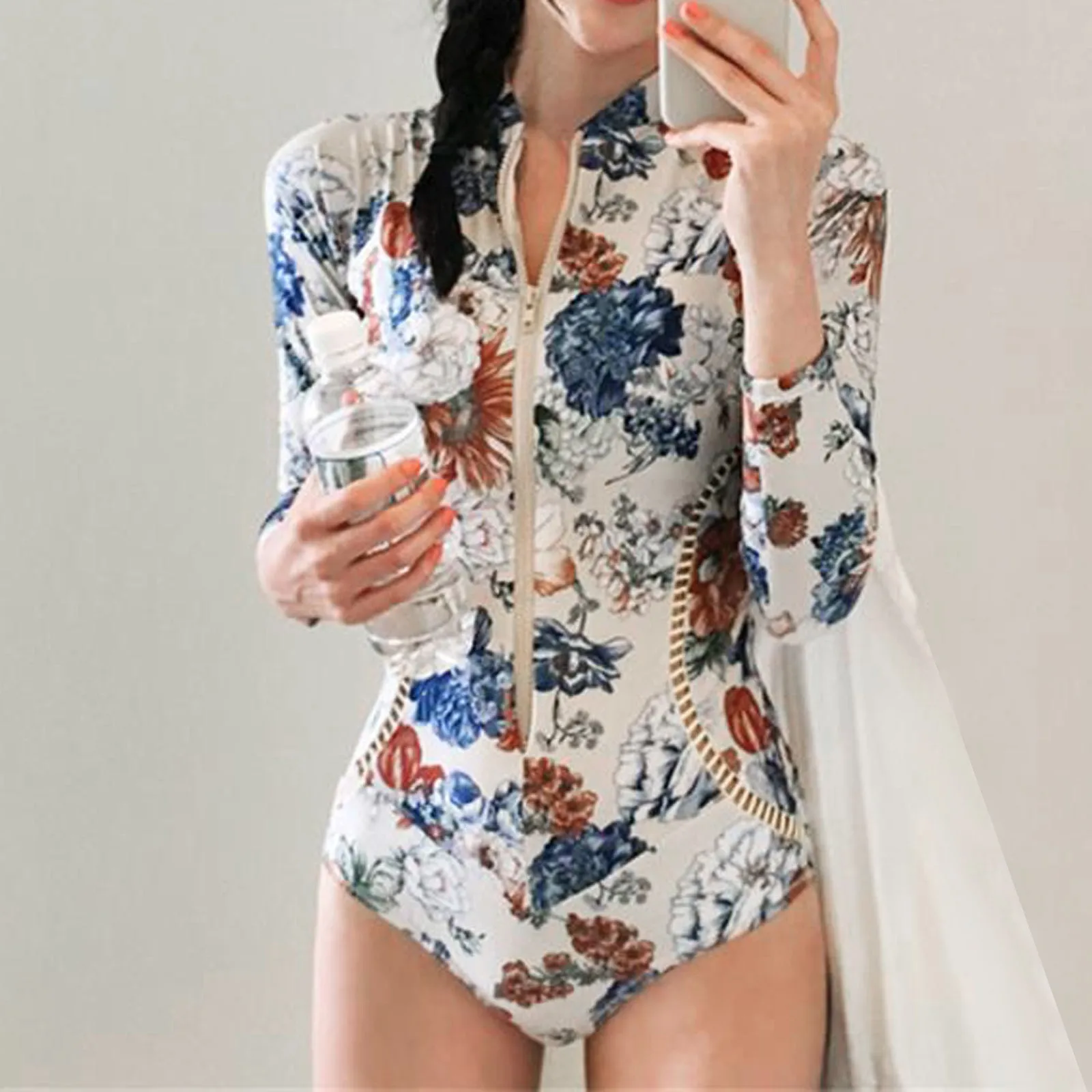 

Women Fashion Print Hollown Piece Swimsuit Sexy Backless Bodysuit For Women Beach Swimwear for women One-Piece